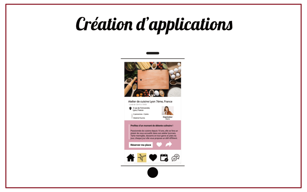 Réalisation création d'applications